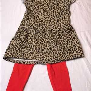 carter’s animal print tunic/leggings